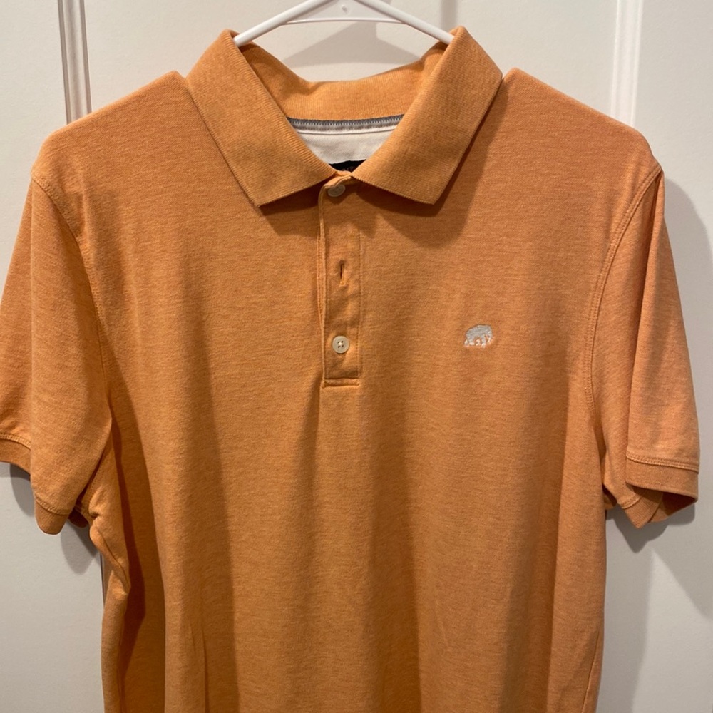 Banana Republic Mens Polo Shirt Size - L - Color Orange Lightweight Casual Top